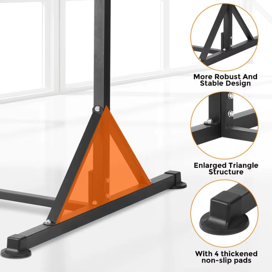 Pull up Station Power Tower Adjustable Pullup Bar Multifunction Strength Training Workout Gym Equipment Free Standing