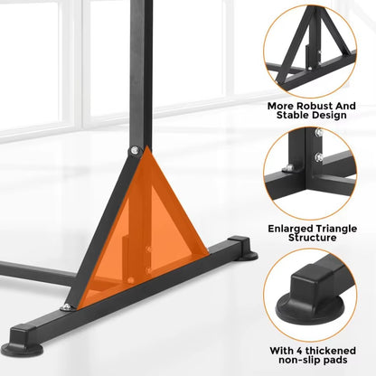 Pull up Station Power Tower Adjustable Pullup Bar Multifunction Strength Training Workout Gym Equipment Free Standing