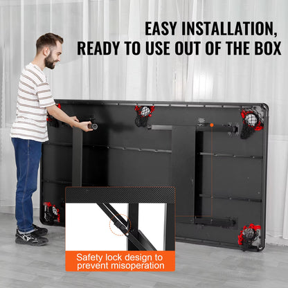 Succebuy 6.3/7Ft Billiard Table Pool Table Portable Foldable Spacesaving Billiard Table Set Includes Balls Cues Chalks and Brush