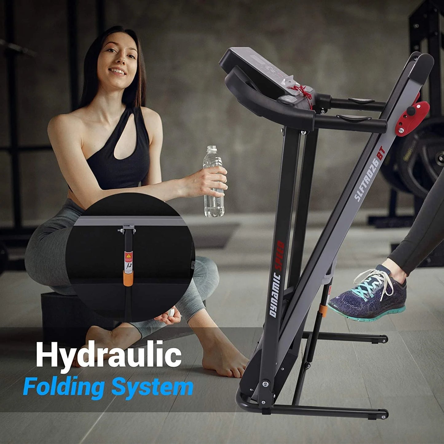 Foldable Treadmill Home Fitness Equipment with LCD for Walking & Running. 12 Mph