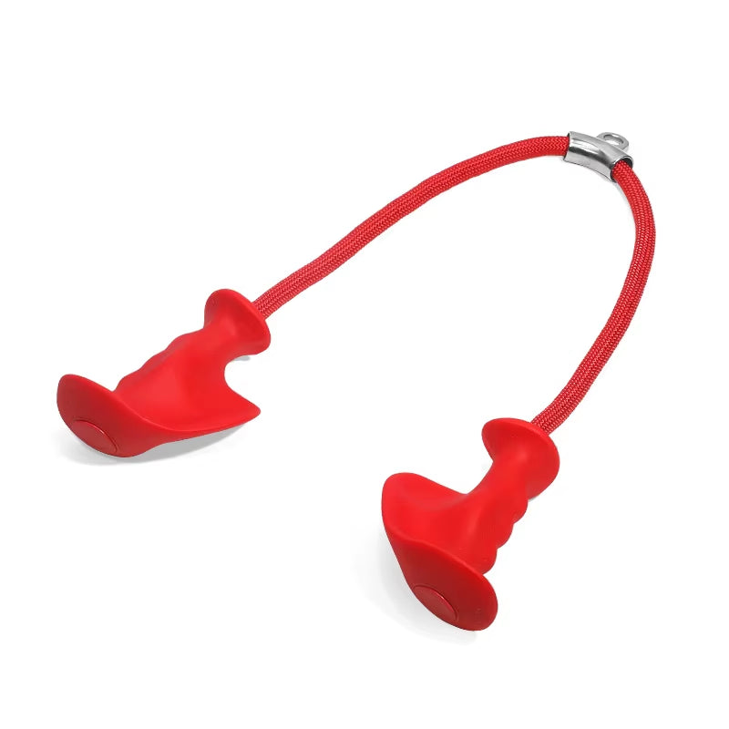 Fitness Grip Double Head Rope Pull down Handle Triceps Biceps Back Muscle Strength Training Gym Grips Work Weights Equipment