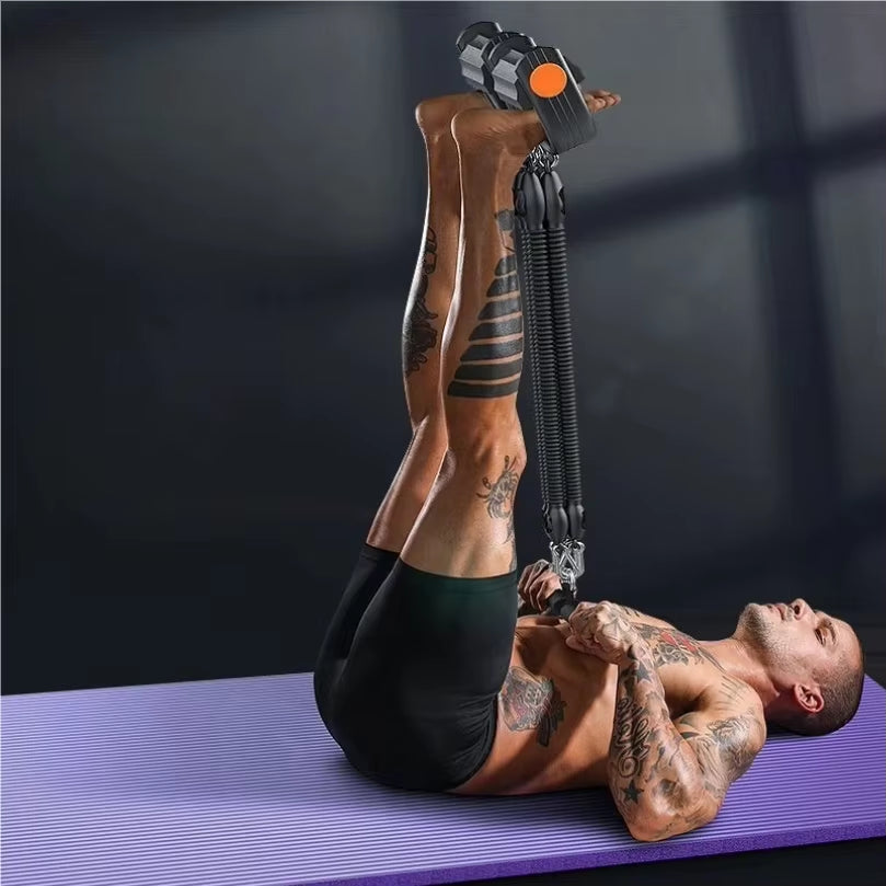 Pedal Tension Rope Abdominal Strength Elastic Rope Home Multi-Functional Fitness Resistance Band Exercise Fitness Equipment