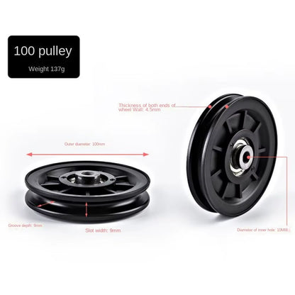 Nylon Bearing Pulley Wheel for Gym Fitness Equipment Cable Machine Part