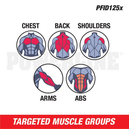 PFID125X Powerline Flat Folding Home Gym Workout Multi-Bench Press