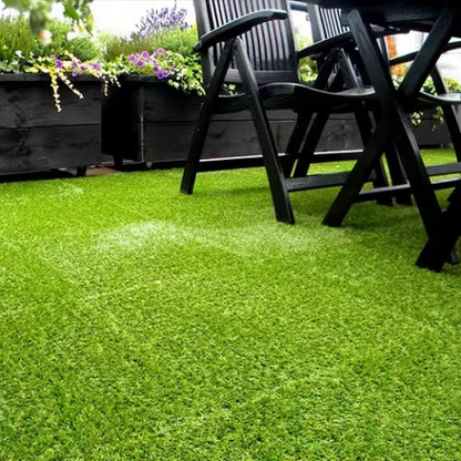 36 Interlocking Artificial Turf, Suitable for Courtyard, Backyard, and Artificial Turf Flooring, 12X12 Inches, Green
