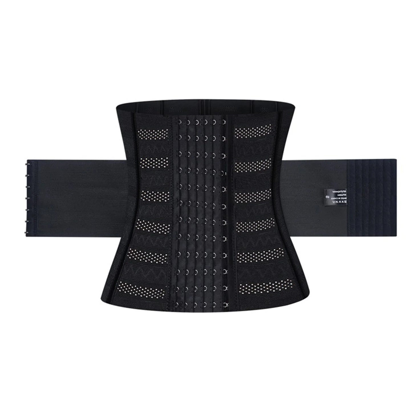 Women'S Waist Trainer, Breathable Elastic Corset Waist, Corset for Everyday Shapewear, Tummy Control Body Shaper with Adjustable Hooks (72-80Kg, Black)