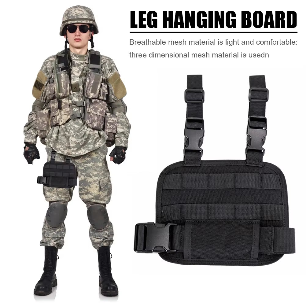 1000D Drop Leg Platform MOLLE Adjustable Leg Plate Leg Ammo Bag Magazine Bag Adjustable Thigh Strap Pouch