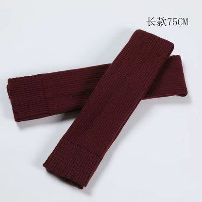 Adult Ballet Leg Warmers Teenager Yoga Knee Pad Latin Lengthen Girls Boot Socks Knitted Leg Warmers for Children 75CM