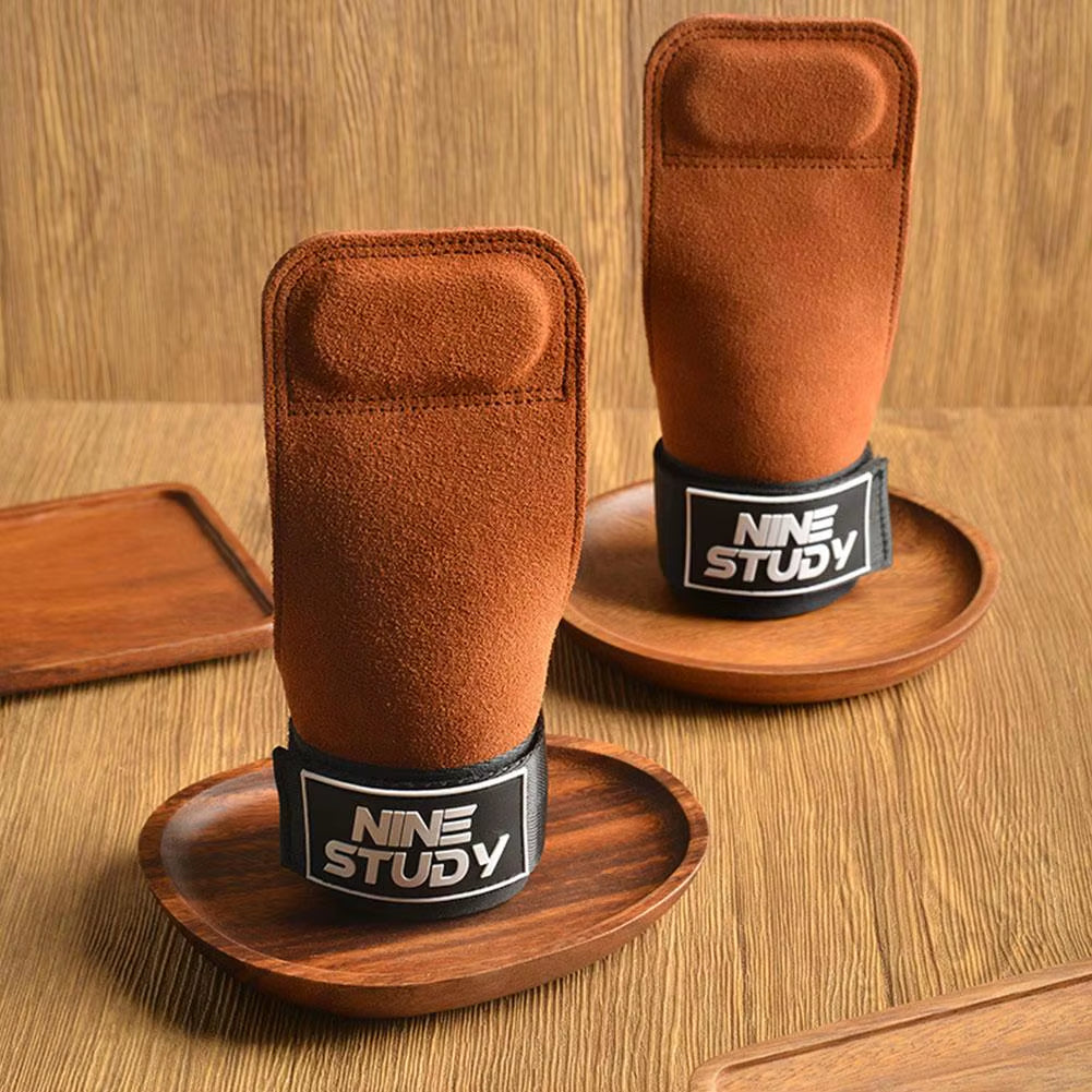 Wrist Straps for Weightlifting Leather Anti-Slip Comfortable Grip Support Bench Press Pull-Up Fitness Wrist Protector