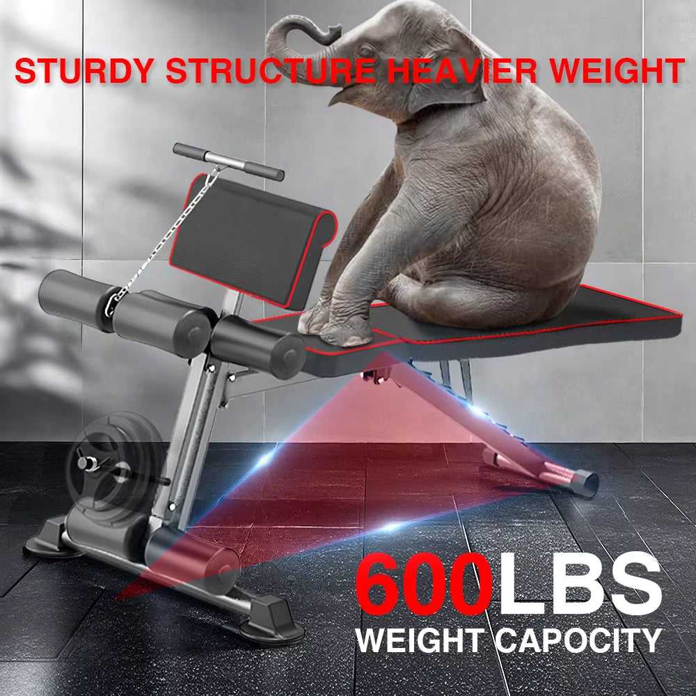 Multi-Functional Dumbbell Bench and Push Rack Combination, Adjustable Weight Bench - Practical Fitness Bench for Exercise