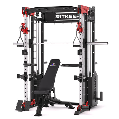 PMAX 5600 Home Gym Smith Machine - Integrated Weight System