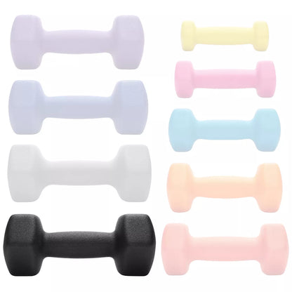 Philosophy Gym Set of 2 Neoprene Dumbbell Hand Weights, Hexagon Shape