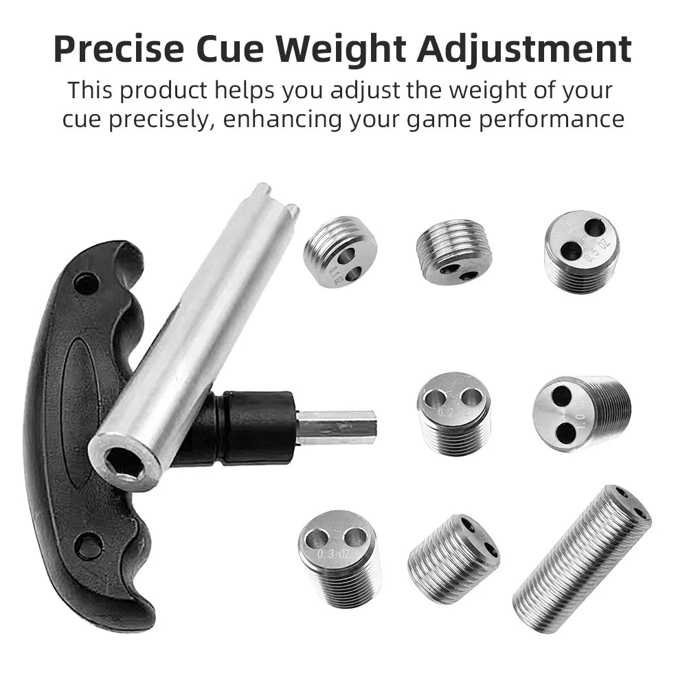 For Predator Cue Weight Bolts Kit - Billiard Cue Weight Adjustment Accessory Pool Cue Weight Tuning Kit Detachable Handle Tool