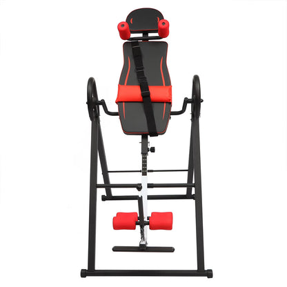Inversion Table Blue/Black/Black＆Red 4 Inverted Gear Handstand Machine Gym Foldable Back Stretcher Inversion Assist Device