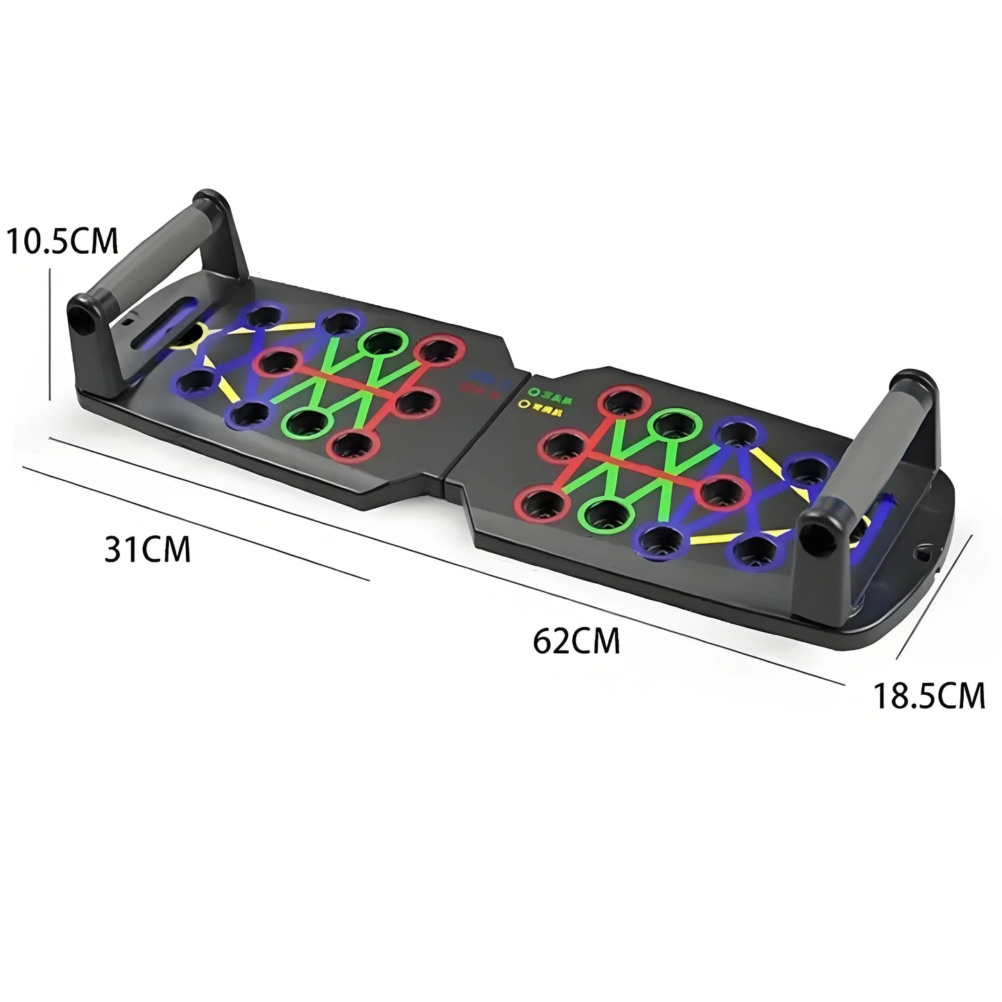Foldable Push up Board for Home Gym, Full Body Workout Equipment for Core & Chest Strength Training
