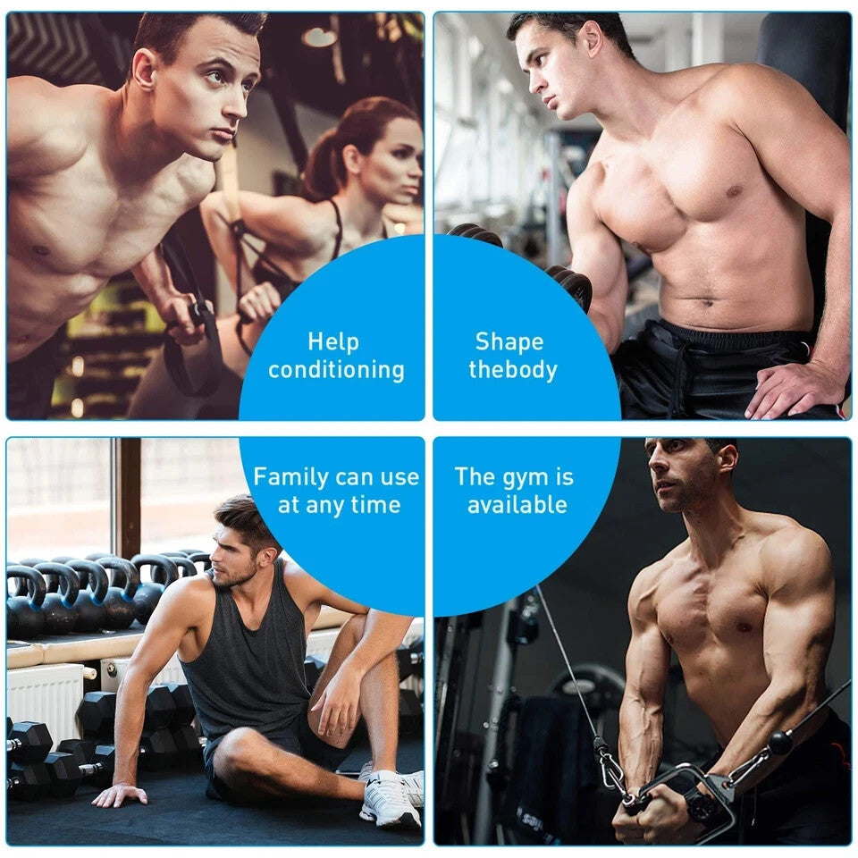 DIY Straight Bar, Bicep Pull Bar with Soft Hand Grips Weight Machine Accessor...