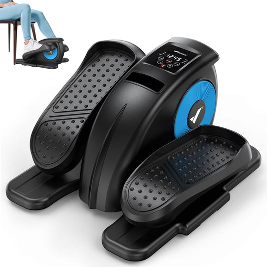 under Desk Elliptical Machine, Quiet Electric Ellipse Leg Exerciser with Remote, 12 Speed Sit-Down Pedal Exerciser for Home & Office, Gift