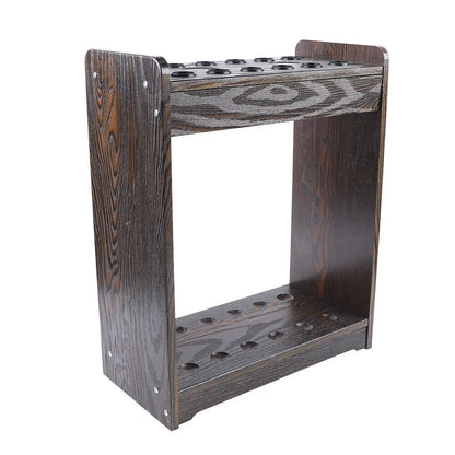 12 Pool Cue-Billiards Accessories Wood Rack Cue Organizer Stand Sticks Holder Pool Cue Rack Stick Holder for 12 Cues Holders Billiard Table Accessories Cue Ball Stick Holder Floor Stand