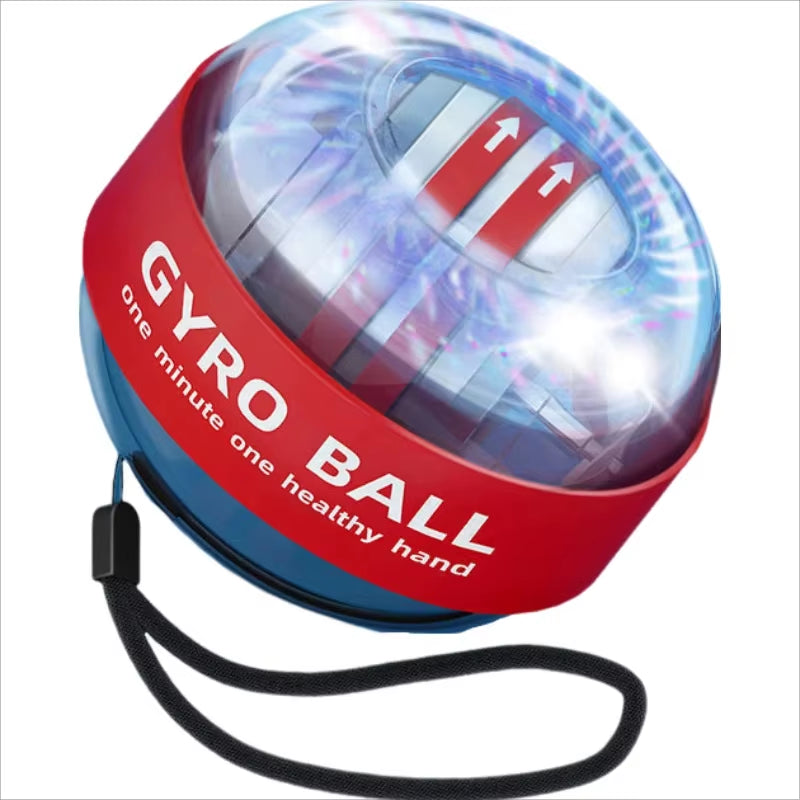 Self-Starting Multi-Functional Forearm Exerciser Power Ball Wrist Booster Trainer Hand Strength Grip Light-Up Strengthener
