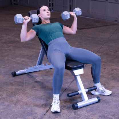 PFID125X Powerline Flat Folding Home Gym Workout Multi-Bench Press