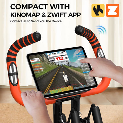 Folding Magnetic Exercise Bike Indoor Cycling Bikes Upright Stationary Bicycle 280Lbs