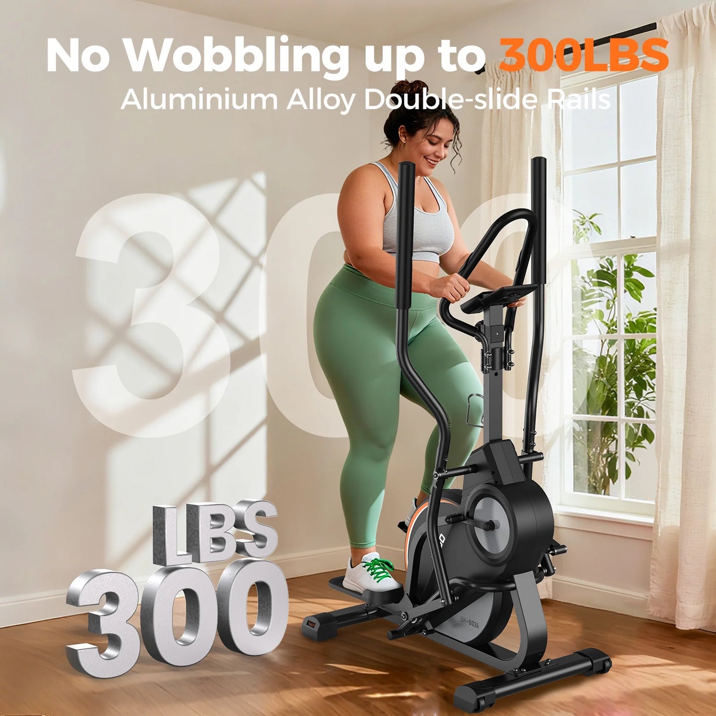 Pro Cardio Climber Stepping Elliptical Machine, 3 in 1 Elliptical, Total Body Fitness Cross Trainer with Hyper-Quiet Magnetic Drive System