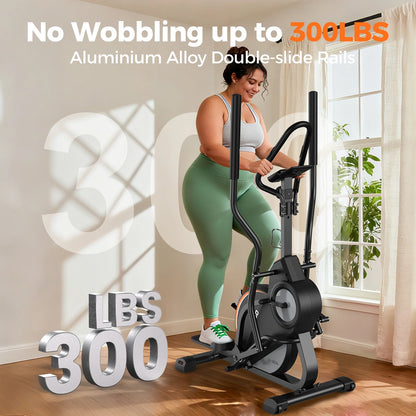 Pro Cardio Climber Stepping Elliptical Machine, 3 in 1 Elliptical, Total Body Fitness Cross Trainer with Hyper-Quiet Magnetic Drive System