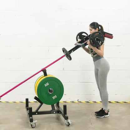 Fitness Heavy Duty Barbell Shoulder Press Attachment for Home Gym Strength Training Deadlift Squat Workout Rack Equipment