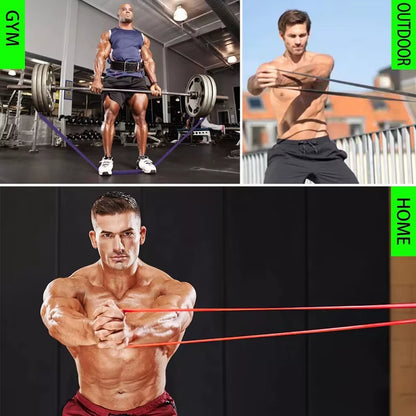 7 Packs Pull up Assist Bands Set Resistance Loop Bands Powerlifting Workout Exercise Stretch Bands with Door Anchor Foam