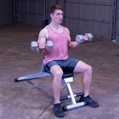 PFID125X Powerline Flat Folding Home Gym Workout Multi-Bench Press