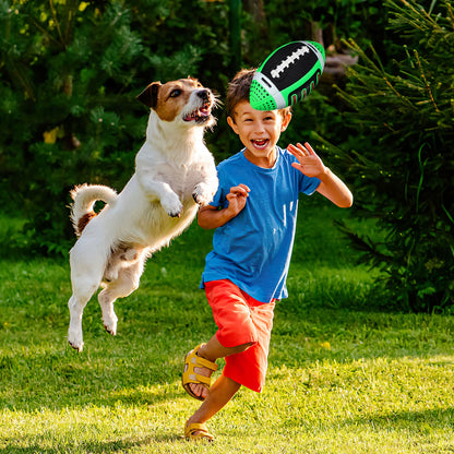 1 Green Youth Size Football Training Ball Small American Football Beach Rugby Ball Soccer Gear Durable Material Stylish Design