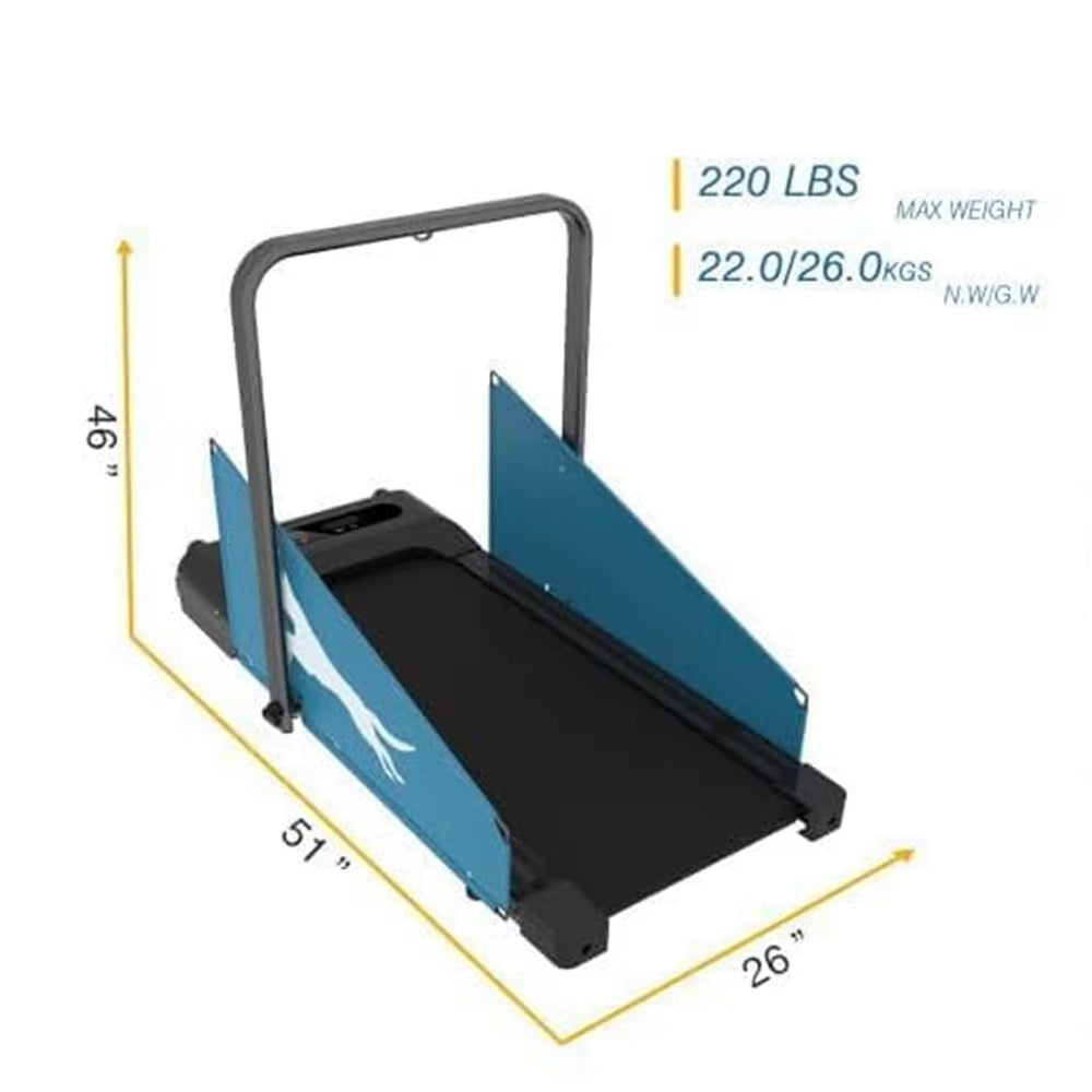 Dog Treadmill 220Lbs Dog Trotter Tred Treadmill for Small Dogs and Medium Dogs 2.5 Hp Folding Doggie Running Machine