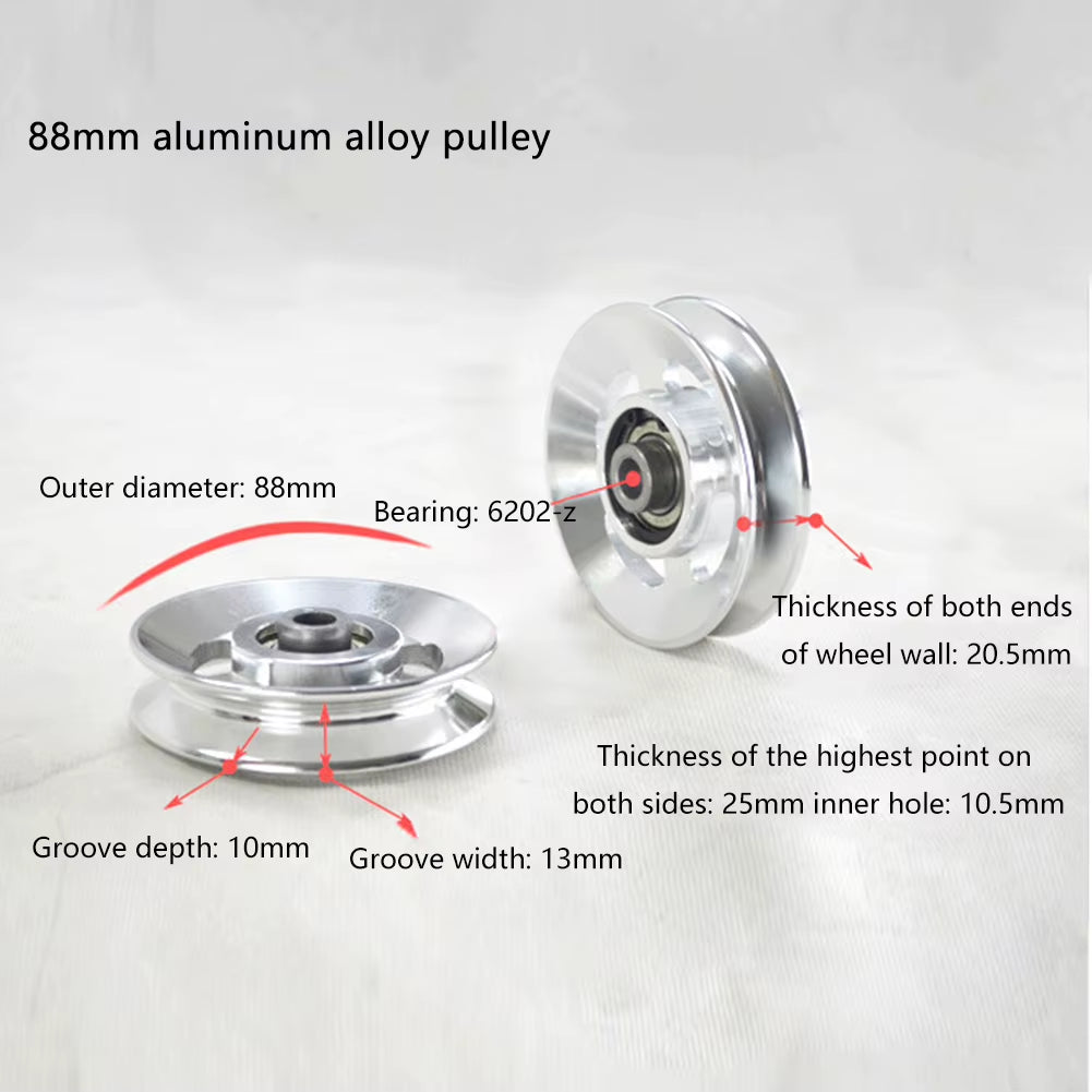 88/95/110/114Mm Gym Home Pulley Bearing Wheel Fitness Gym Equipment Replacement Parts Fitness Equipment Accessories