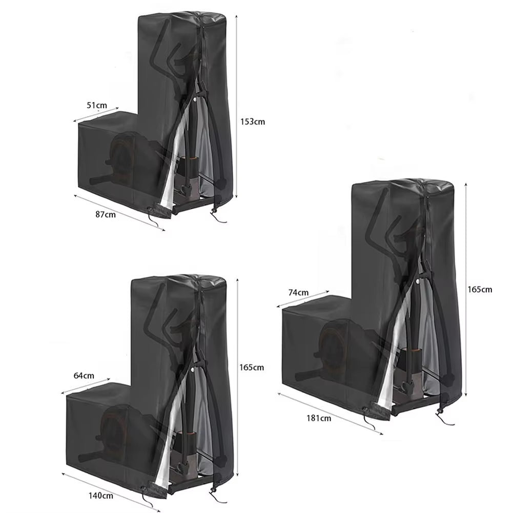 420D Elliptical Machine Dustproof Elliptical Trainer Protective Cover Sun Protection Cover Outdoor Machine Cover