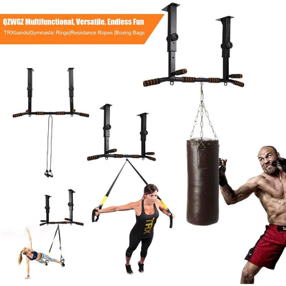 Heavy Duty Adjustable Pull up Bar for Home Gym, Wall & Ceiling Mount Strength Training Equipment