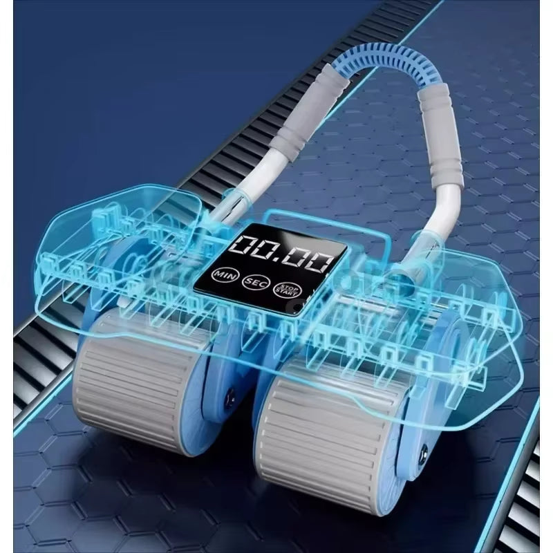 Household Thin Belly 4 Wheel Abdominal Automatic Rebound Exercise Fitness Equipment