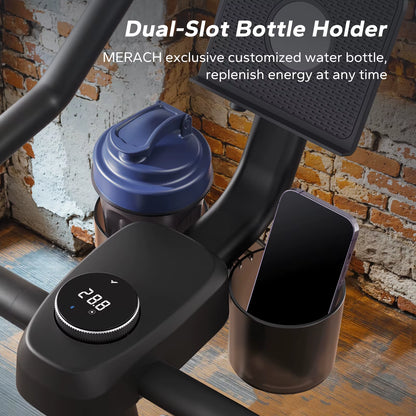 Exercise Bike Brake Pad/Magnetic Stationary Bike with Exclusive App Low Noise Indoor Cycling Bike with Fitness Courses B2