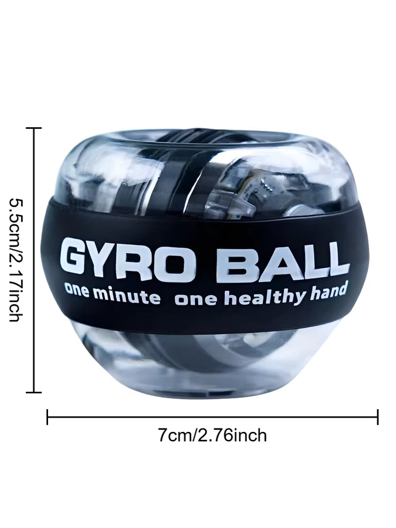 Self-Starting Multi-Functional Forearm Exerciser Power Ball Wrist Booster Trainer Hand Strength Grip Light-Up Strengthener