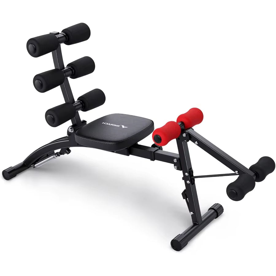 MERACH Ab Machine Multi-Functional Adjustable Ab Trainer for Home Gym Use Sit up Machine Designed for Effective Abdominal Worko