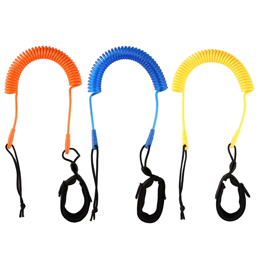 Surf Sup Ankle Leash Surfing Elastic Coiled Stand up Paddle Board Leg Rope Surfboard Ankle Leash Surfboard Leash Leg Rope