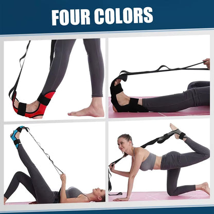 Yoga Stretch Band of Leg Yoga Flexibility Leg Belt Yoga Strap Fascia Stretcher Strap for Ballet Gymnastics Trainer