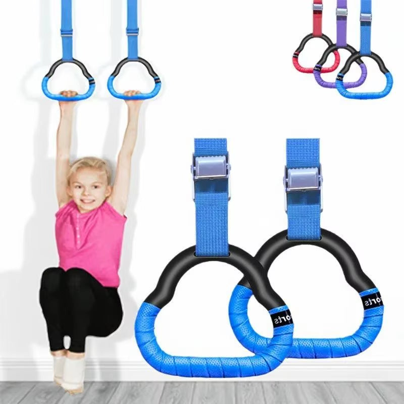 Gymnastics Rings Fitness Home Children'S Horizontal Bar Indoor Adult Pull up Wristband Stretching Training Fitness Equipment