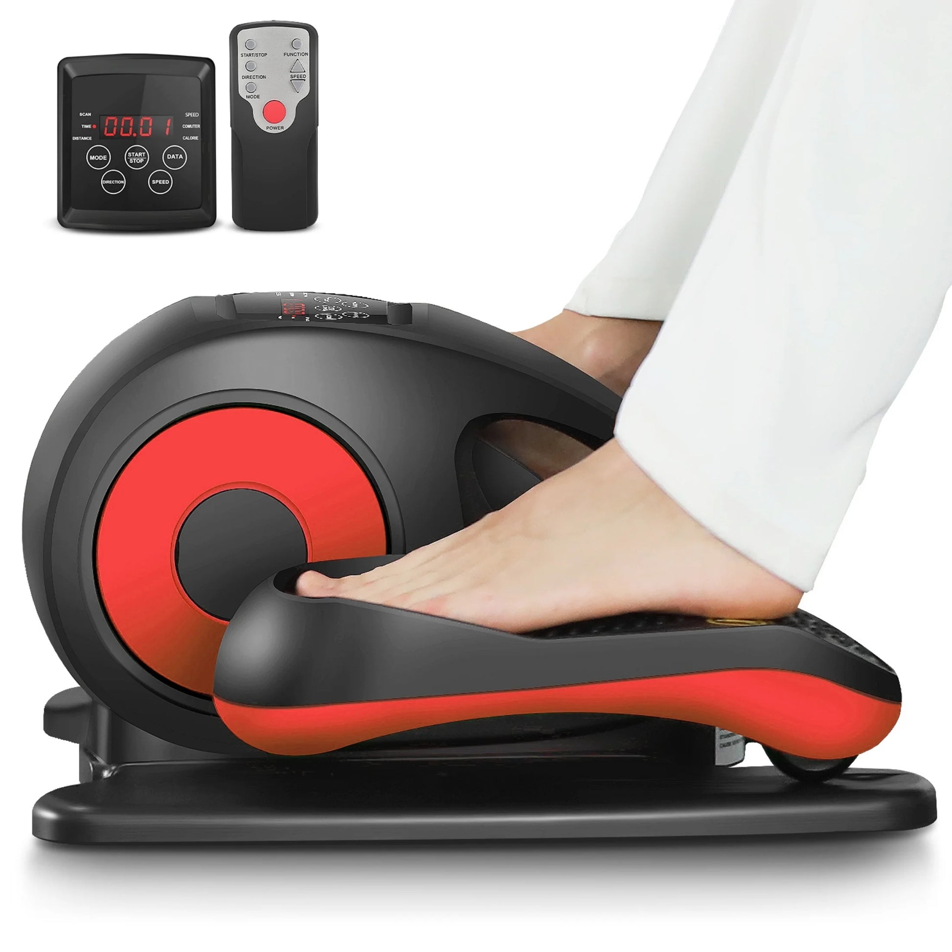 Elliptical Machine, under Desk Elliptical with Remote Control, Quiet Home Ellipse Exerciser for Seniors