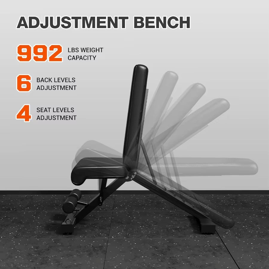 Wall Mounted Folding Squat Rack for Home Gym: Spacesaving Multifunctional Power Cage with Attachments for Strength Training Adj