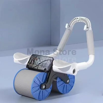 Household Thin Belly 4 Wheel Abdominal Automatic Rebound Exercise Fitness Equipment