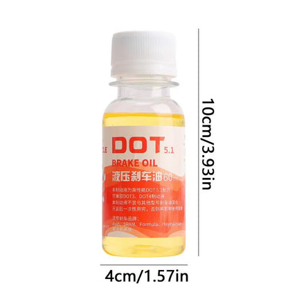 Dot 5. 1 Hydraulic Fluid Dot 5.1 Hydraulic Fluid for Stable Performance Road Bikes Mountain Bikes Bikes Braking Oil for Smooth