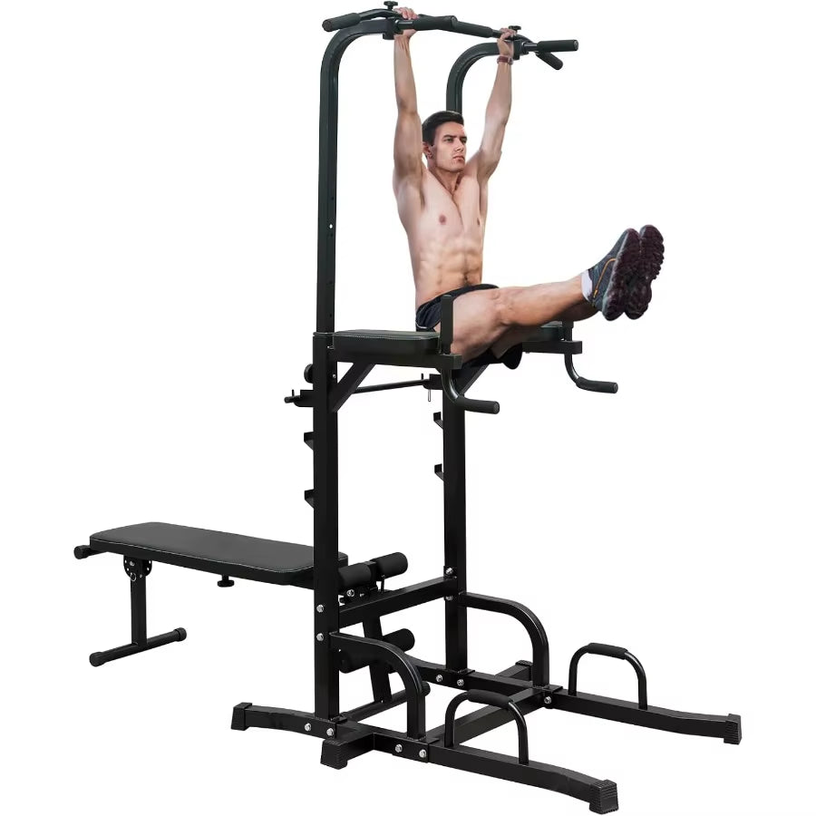 Adjustable Height Dip Bar Station Heavy Duty Dip Station Push up Bar for Home Gym Multi-Function Dip Station Pull up Bar Full B