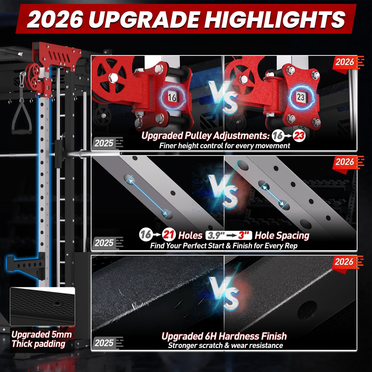 PMAX 5600 Home Gym Smith Machine - Integrated Weight System