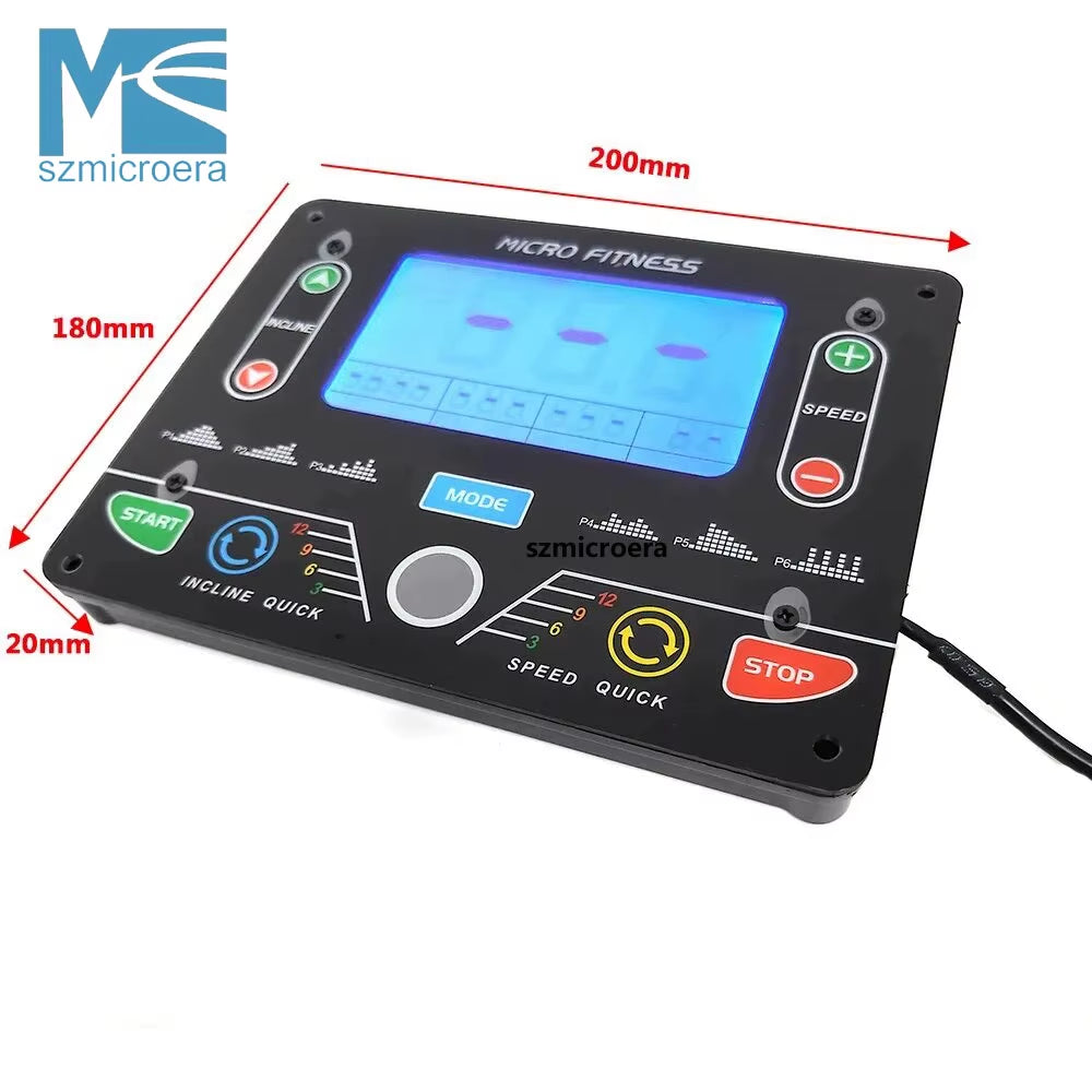 Universal Treadmill Circuit Board, Console Display, Treadmill Control Board Controller, General Use, 1HP-2HP/4.0HP Motor
