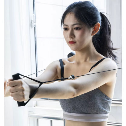 Fitness Pull Rope Trainer with Suction Cups Portable Gym Resistance Bands Machine with Sucker Full Body Workout Equipment